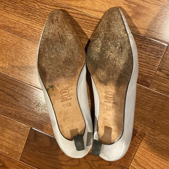 Alberta Cellini Vintage Kitten heels shoes Sz 5.5 - Picture 7 of 11